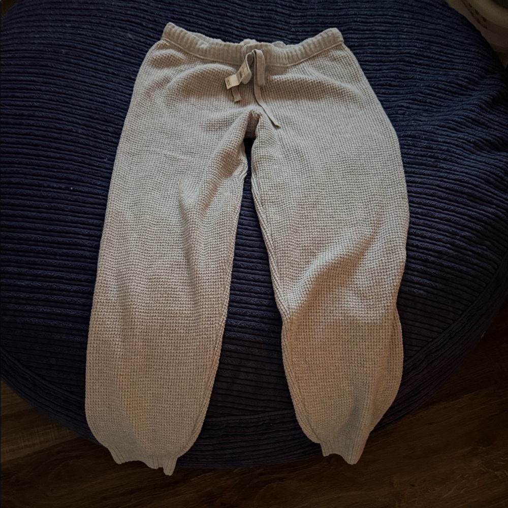 Cozy ' Gray Waffle Knit Joggers